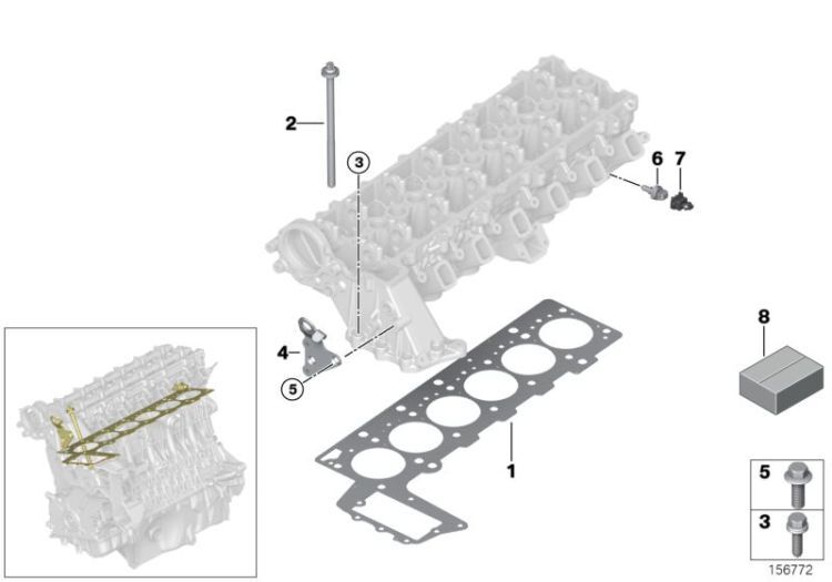 ELR-11127801699-SİLİNDİR KAPAK CONTASI M57/N57/N/N2 2DELİK