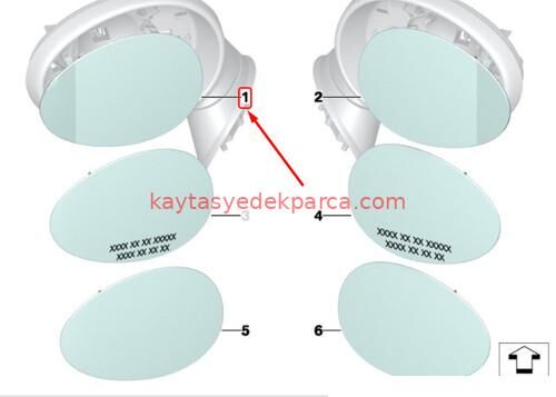 51169803189-MİN-AYNA CAMI MİNİ/R60/L