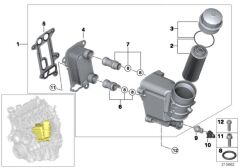 BMW-11427802113-MOTOR YAĞ SOĞUTUCU