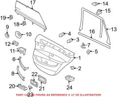 BMW-51427327233-KAPI DÖŞEMESİ BEJ ARKA L