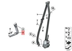 BMW-72119115305-EMNİYET KEMER KARŞILIĞI SOL F10