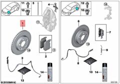 BMW-34106884002-DİSK ÖN F40 M SAĞ