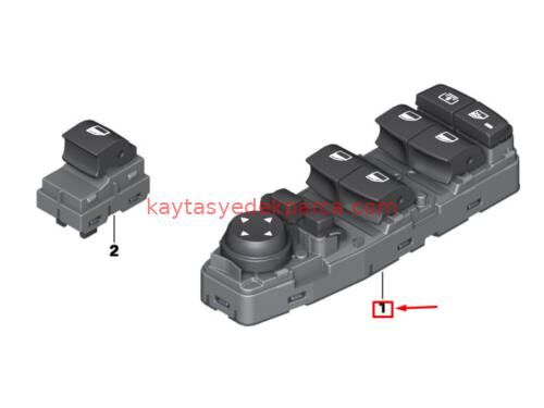 61319354861-MİN-CAM DÜĞMESİ SOL