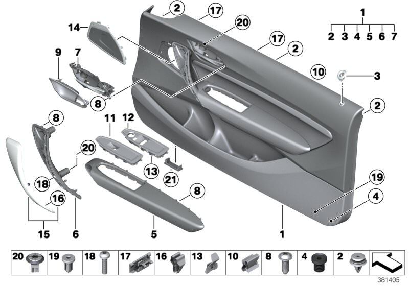 BMW-61317948784-CAM DÜĞMESİ SOL ÖN KAPI