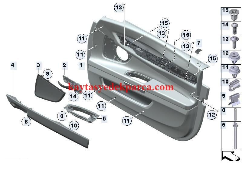 51419147163-9147163-BMW-SOL ÖN KAPI İÇ KOLU