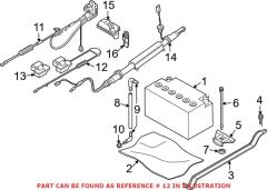 BMW-61126989780-AKÜ KABLOSU E60 (+)