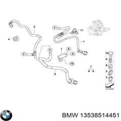 BMW-13538514451-YAKIT  HORTUMU E90LCI
