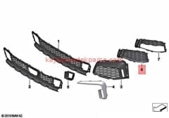 51118085457-8085457-BMW-G20 LCİ ÖN TAMPON KAPLAMA ÇERCEVESİ SOL M