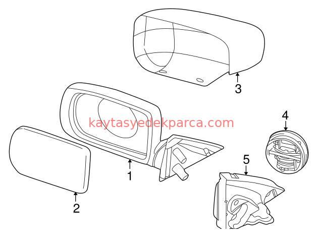 AYNA E39/R 98=> NORMAL CAMLI