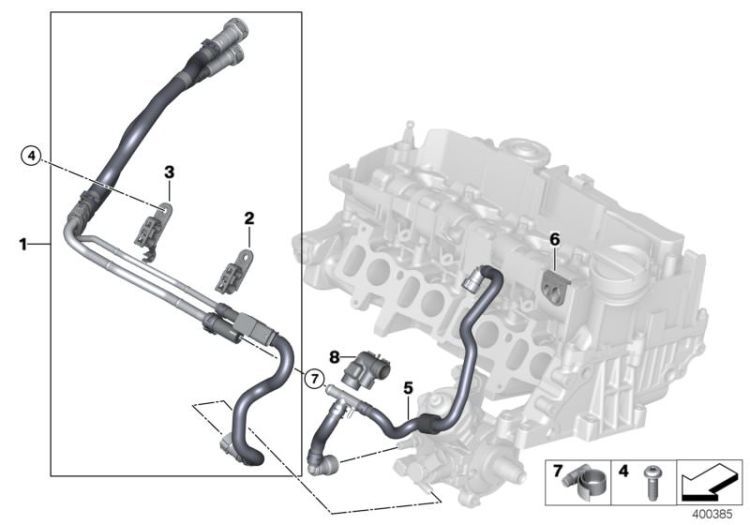 BMW-13538511667-ENJEKTÖR YAKIT HORTUMU N57Z