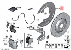 BMW-34217991103-DİSK ARKA L G30 M5