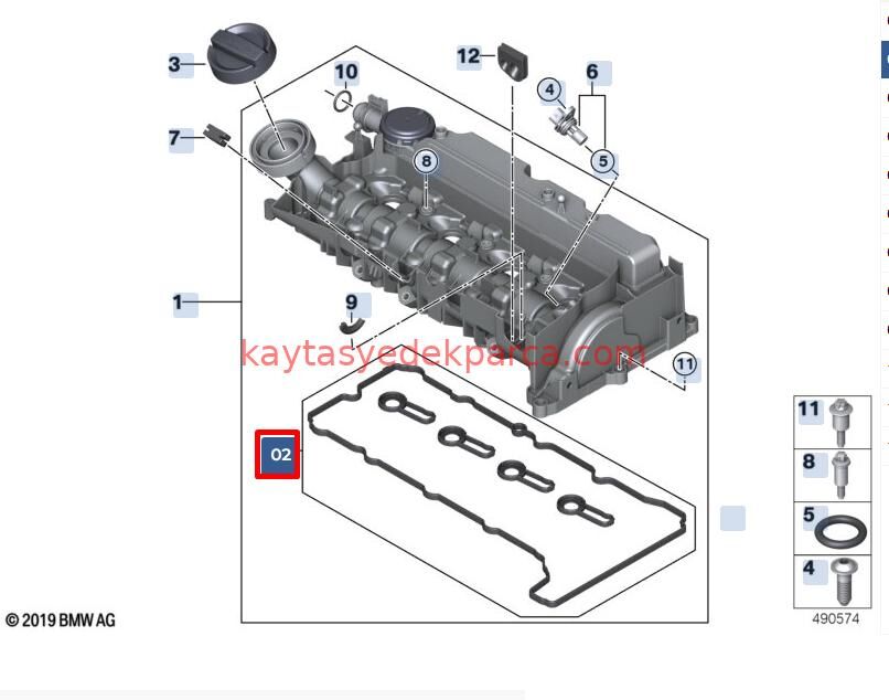 11128473265-8473265-VKT-ÜST KAPAK CONTASI G20,G30 B47D