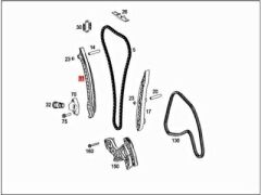 SWA-A2710500116S5-ZİNCİR GERGİ KIZAK SETİ, M271 SET CGI FULL