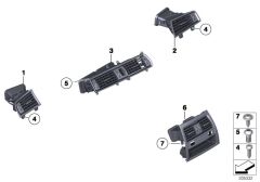 BMW-64229197484-KALORİFER IZGARASI L F07 F12