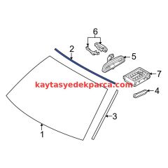 CAM LASTİĞİ E60 ÖN ÜST