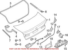 BMW-51247383283-51247383283-7383283-BMW-BAGAJ KİLİDİ G30