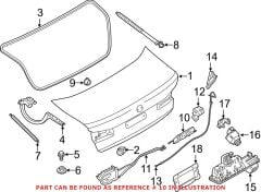 BMW-51247383283-BAGAJ KİLİDİ G30