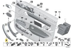 BMW-41217352056-ÖN DİREK ÇERÇEVE SACI F15