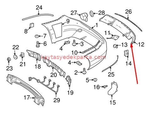 A2048857525-WEN-ÖN TAMPON, W204 AMG