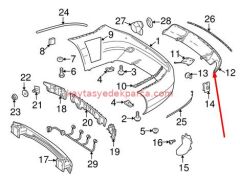 A2048857525-WEN-ÖN TAMPON, W204 AMG