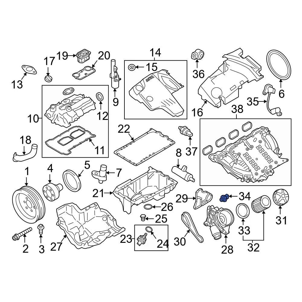 BMW-11128626613-ARKA KAPAK