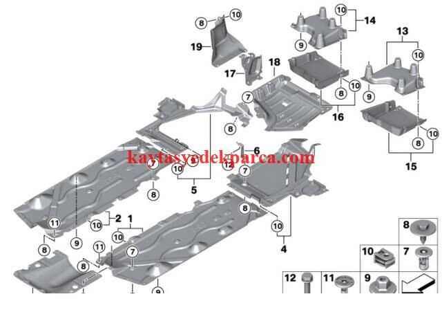 51757354760-7354760-BMW-TABAN BAKALİTİ SAĞ