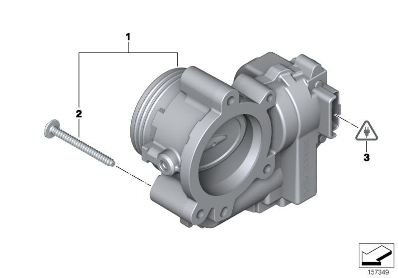 VDO-13548624190-GAZ KELEBEĞİ MİNİ COOPER R55/R56/R57