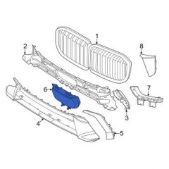 BMW-51115A3AE08-TAMPON İÇ BRAKET