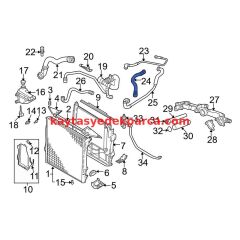 17127799750-7799750-VEM-RADYATÖR HORTUM E60/N47