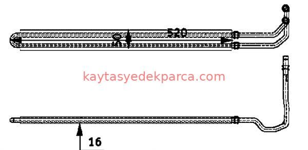 17217800369-7800369-BMW-DİREKSİYON HİDROLİK SOĞUTUCU E60/E63/E64 LCİ