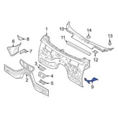 BMW-51748747002-ÖN PANEL ÜST BAĞLANTI BAKALİTİ