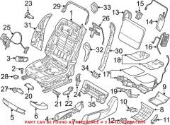 BMW-61319364978-KOLTUK DÜĞMESİ SAĞ F06