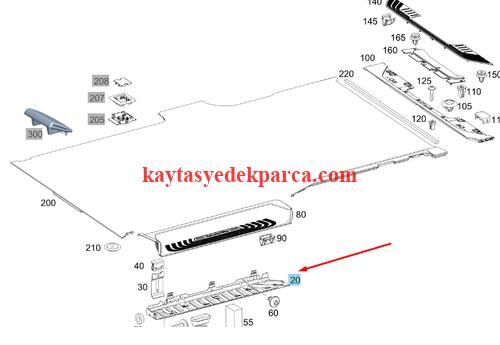 A4473305400-ASP-AKS KOMPLE W447 SAĞ OM622