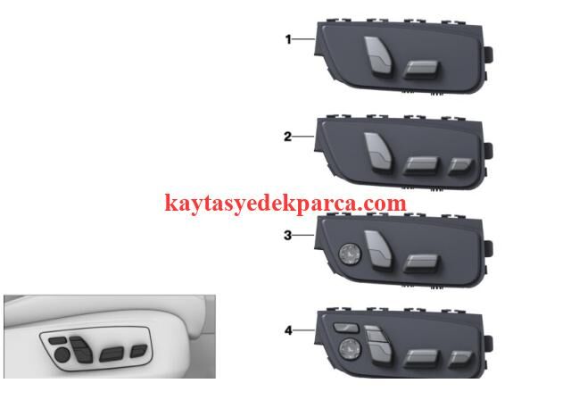 61319384515-9384515-BMW-KOLTUK DÜĞMESİ SOL