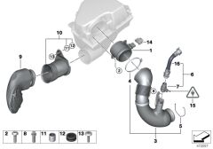 BMW-13717801547-HAVA FİLTRE BORUSU E60/N47