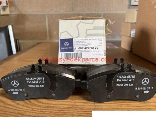 A0074209220-VAL-FREN BALATASI, W204-212 ÖN C180-200 0054200820