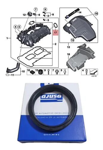 BMW-11127507217-KÜLBÜTÖR KAPAK KEÇESİ