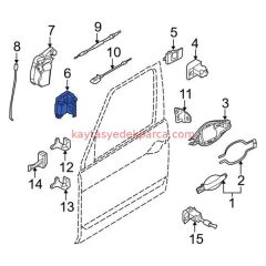 LR019759-LND-KAPI KİLİDİ ÖN/R R.R 2002=>