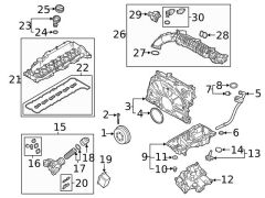 BMW-11128571308-KÜLBÜTÖR KAPAĞI G30G11G01 B57