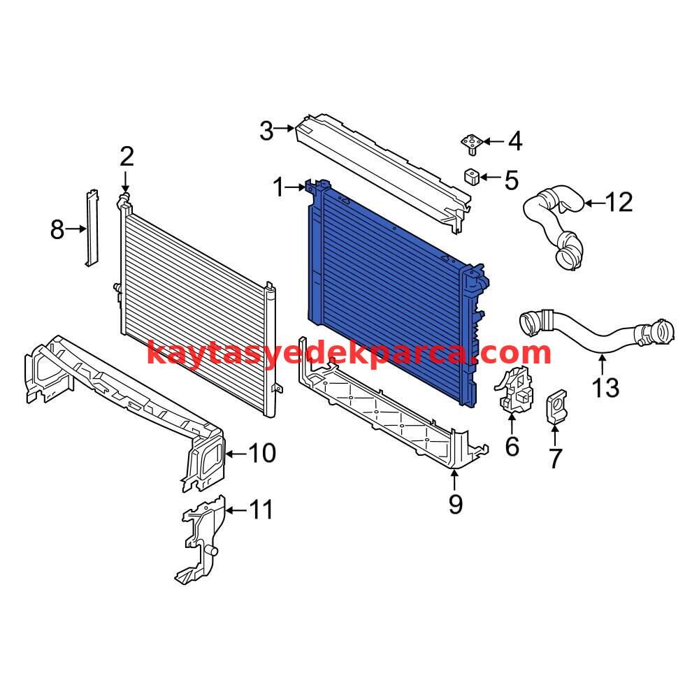 17118620207-8620207-BMW-RADYATÖR KÜÇÜK