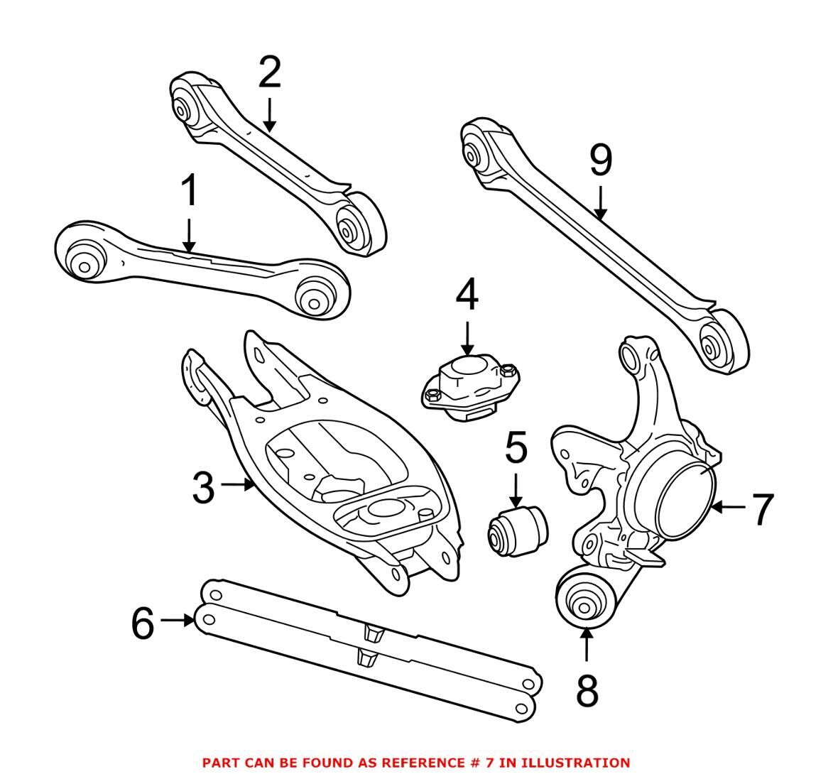 BMW-33326783653-AKS TAŞIYICI E90 ARKA/L LCİ