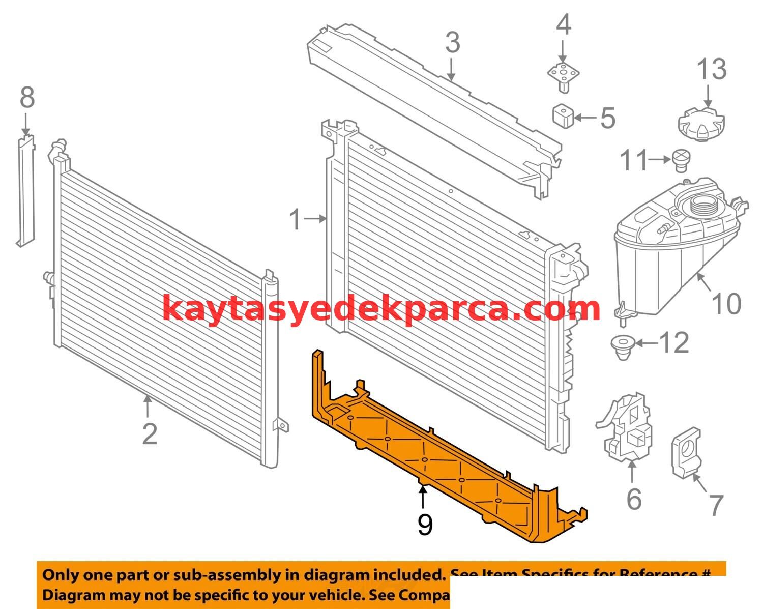 17118632116-8632116-BMW-RADYATÖR ÜST KAPAK