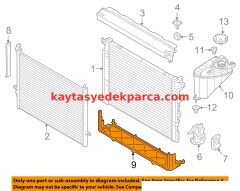 17118632116-8632116-BMW-RADYATÖR ÜST KAPAK