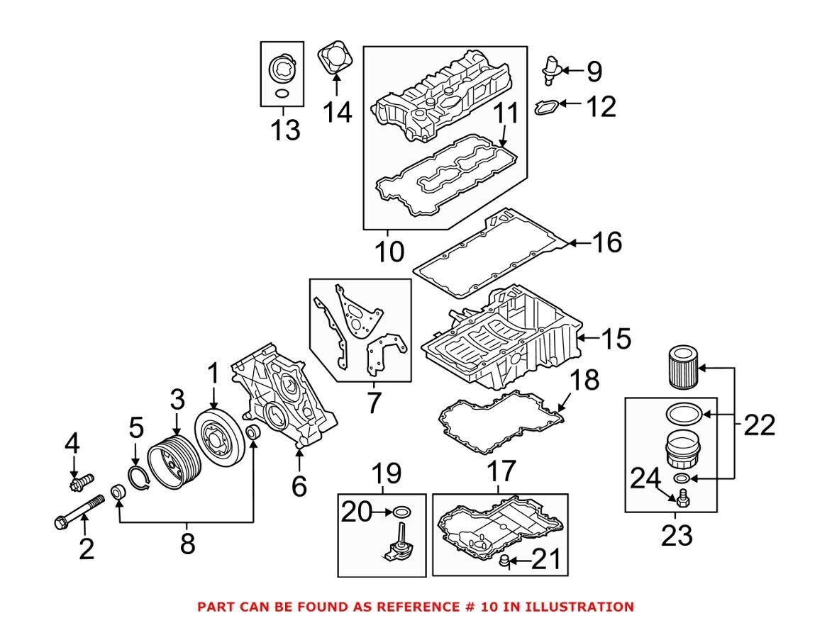 BMW-11002295056-MOTOR KOMPLE F10 550