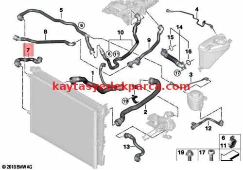 17118632118-8632118-BMW-RADYATÖR ALT BAKALITI G30