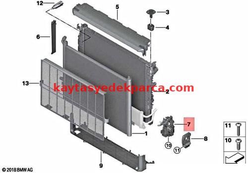 17118632126-8632126-BMW-RADYATÖR TUTUCU SAĞ
