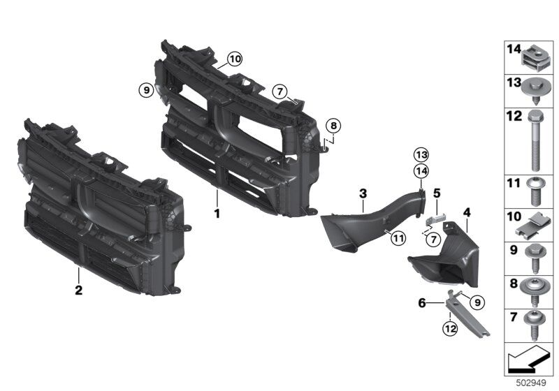 BMW-51748493426-ÖN PANEL BAKALİTİ MOTORLU