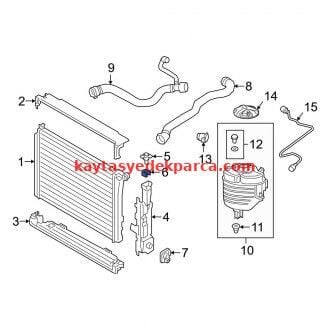 17118666828-8666828-BMW-RADYATÖR ÜST SABİTLEME LASTİĞİ G20 B46-B48