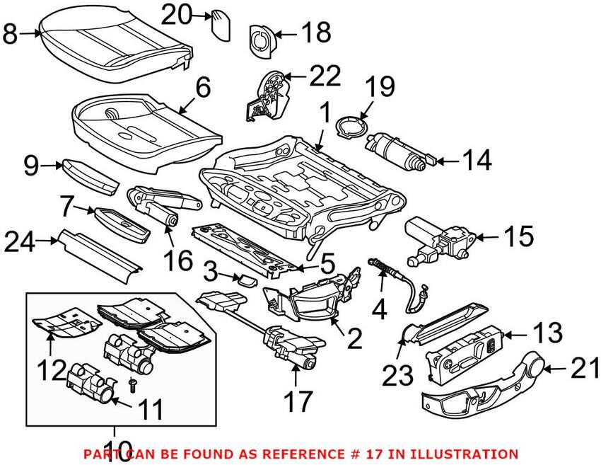 BMW-52107068045-KOLTUK ÖN TARAF MOTOR