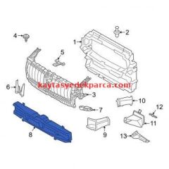 17118666839-8666839-BMW-RADYATÖR YAN BAKALİTİ